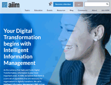 Tablet Screenshot of aiim.org