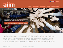 Tablet Screenshot of aiim.com.au
